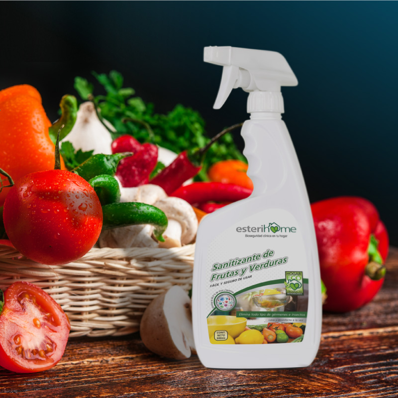 Larex orgánico sanitizante y desinfectante para frutas y verduras